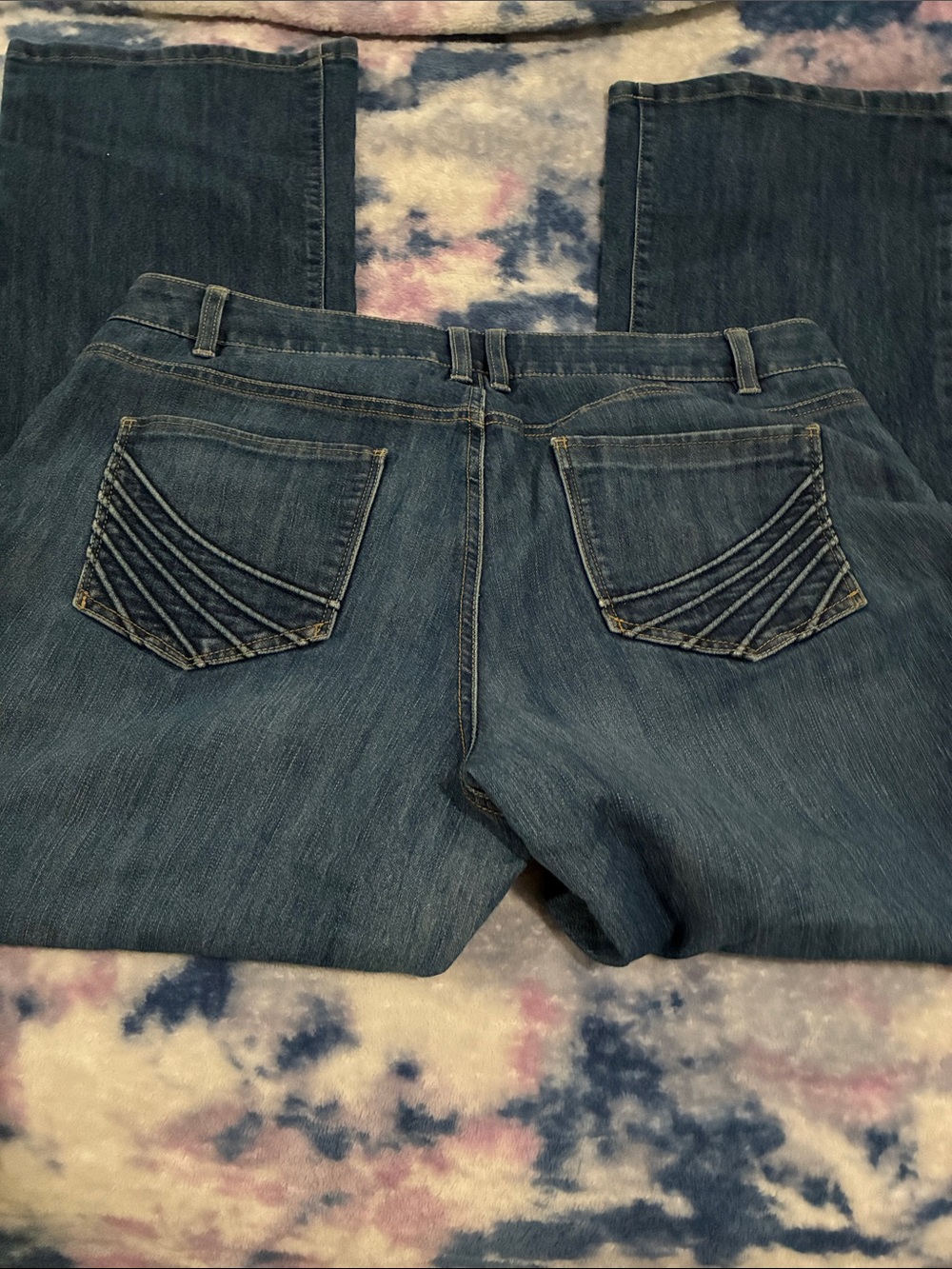 Sonoma Boot-Cut Denim Jeans in Dark Blue Wash